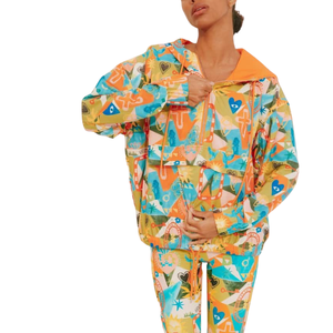 Women's Full Zip Windbreaker <b>Jacket</b> with Hood for Travel Sports and Hiking - Product Image 3