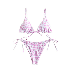 Ensemble bikini deux pièces tendance pour femme, collection plage, nouvelle arrivée, prix abordable, vente en gros, logo frontal - Product Image 2