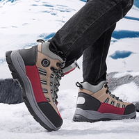 Botas Calefactables Eléctricas para Hombre y Mujer, Zapatos con Púas de Acero para Nieve, Batería Recargable de 8-12 Horas