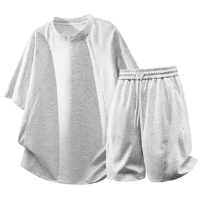 Conjunto de Camisetas de Manga Corta con Logotipo Personalizado OEM, Paquete de 2 Camisetas Polo de Cuello Redondo Casuales de Verano para Hombre - Product Image 3