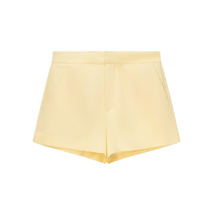 Shorts de sport décontractés pour femmes, taille haute, en coton peigné, avec cordon de serrage, élastique, séchage rapide, respirant, imperméable, 100 % coton - Product Image 4