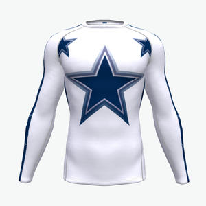 Rashguard de compression anti-UV respirant UPF50+ personnalisé pour hommes, idéal pour la gym et le fitness, en polyester et élasthanne, séchage rapide - Product Image 6