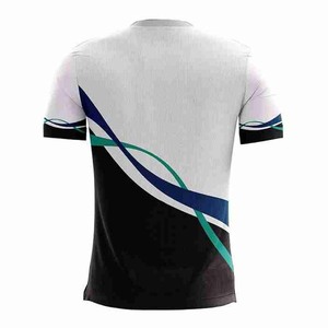 Camisetas ELIXE SPORTS para Hombre, Corte Regular, Transpirables, de Secado Rápido, Cuello Redondo, Estampado Digital Sólido, Tejido de Poliéster/Algodón - Product Image 2