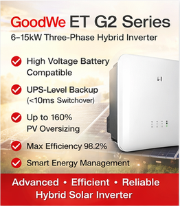 Onduleur hybride <span class=keywords><strong>GoodWe</strong></span> série ET G2 6-15kW triphasé haute efficacité et sauvegarde intelligente - Product Image 4