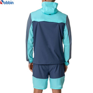 Conjunto de Chaqueta con Cremallera y Logotipo Personalizado, Cómodo, de Nailon, Unisex, de Alta Calidad, Conjunto Deportivo de Verano para Hombre, Ropa Deportiva, Cortavientos - Product Image 4