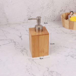 Juego de Accesorios de Baño de Bambú de Color Natural, 3 Piezas, Bandeja de Bambú para Hotel y Hogar - Product Image 2