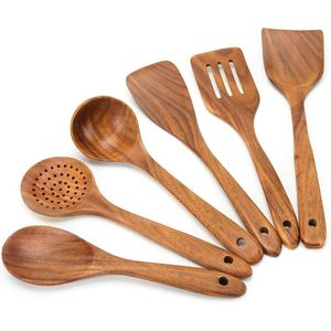 Wooden Serving Spoon Cutlery Set Natural Handmade Dining Table Kitchenware Accessory Elegant Craftsmanship Artistic <b>Mirror</b> - Product Image 3