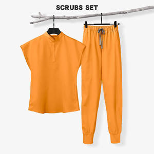 Tenue médicale unisexe en tissu tissé pour infirmiers et médecins, uniforme de travail pour le secteur de la santé, polyester/coton, confortable et durable - Product Image 1