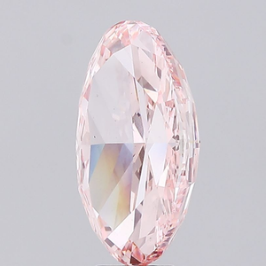 Diamant ovale de laboratoire 1 carat, rose vif fantaisie, VS1, polissage excellent, certifié IGI, diamant CVD en vrac pour bijoux sur mesure - Product Image 3