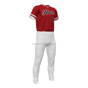 Vente en gros OEM, uniforme de maillot de baseball respirant, t-shirts de baseball vierges personnalisés par sublimation pour hommes - Product Image 5