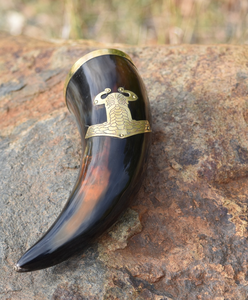 Custom Logo Engraved Eco-Friendly Natural Ox Horn <b>Beer</b> Mug Custom Size Nautical Viking Animal Decorative Stand Food Safe - Product Image 2