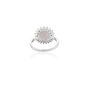 Anillo de Diamantes con Cabujón de Zafiro Estrella de 4.63 Quilates en Oro Sólido de 14K - Product Image 5