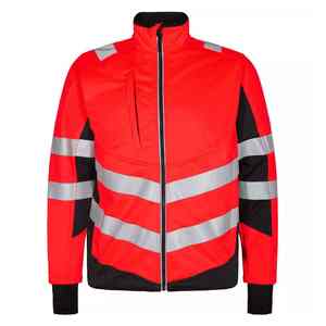 Custom Logo Printed ANSI Class 2 Hi Vis Reflective Waterproof 100% Polyester <b>Construction</b> Safety <b>Jacket</b> Breathable Reflective - Product Image 1