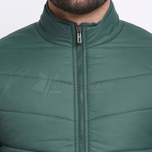 Veste d'hiver matelassée à col montant en toile respirante de qualité supérieure, avec logo frontal, vente directe d'usine, best-seller - Product Image 6