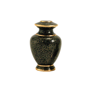 Urnas funerarias de latón de alta calidad para adultos con acabado en oro y negro para cenizas humanas - Product Image 6