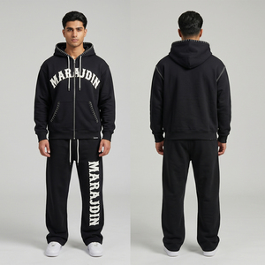 Ensemble de survêtement pour homme en promotion – Tenue décontractée personnalisée, pull et pantalon, style streetwear - Product Image 3