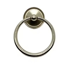 Circular Metal Towel Ring Wall Mounted Rust Resistant Bathroom Storage Single Tier Minimalist Design Towel Holder - Product Image 3