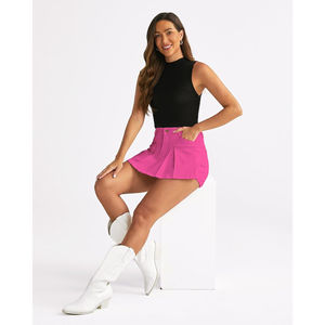 Jupes en jean pour femmes, vêtements décontractés en coton, tenues modernes pour femmes, jupes en jean tendance, tenues décontractées pour femmes. - Product Image 2