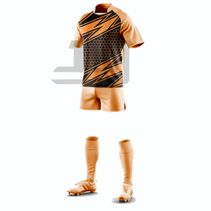 ชุดแข่งรักบี้ JAMEZ SPORTS แบบสั่งทำพิเศษ ปักลาย 3 มิติ เสื้อเจอร์ซีย์และกางเกงขาสั้นแบบระเหิดสี 100% โพลีเอสเตอร์ น้ำหนักเบา ทนทาน ระบายอากาศได้ดี - Product Image 1