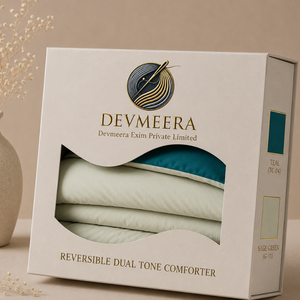 250 GSM Teal Sage Green Reversible Dual Tone Microfiber Comforter | Lightweight All Season <b>Bedding</b> <b>Quilt</b> for Home Bedroom Daily - Product Image 3