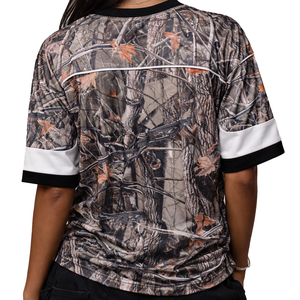 Camiseta Deportiva de Fútbol Americano para Mujer, Estilo Oversize, con Estampado de Camuflaje, Sublimación, Poliéster, Ropa Urbana, Personalizable - Product Image 6