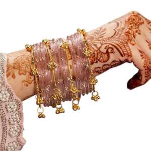 Wholesale Handmade Ethnic Jewelry Bangles Churiyan Sets Premium Kashmiri Glass Bangles Traditional <b>Wedding</b> Party <b>Accessories</b> - Product Image 1