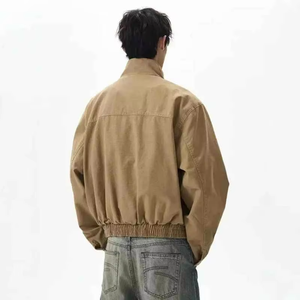 Custom Logo Men's Cotton <b>Canvas</b> <b>Jacket</b> Boxy Fit Thick Warm Button Closure Cotton <b>Canvas</b> <b>Jacket</b> - Product Image 3