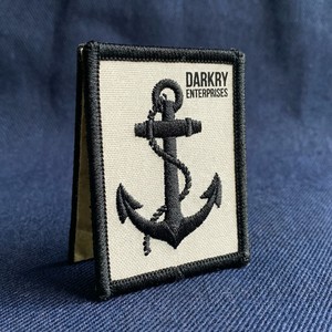 Parche Bordado Personalizado con Ancla, para Planchar, Bordado a Máquina, Insignia Táctica para Uniforme, Emblema Náutico Marino de Marinero, Barco o Buque - Product Image 1