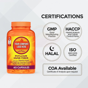 Capsules de fibres de psyllium, complément alimentaire, fabrication OEM, marque privée, fabricant en gros - Product Image 4