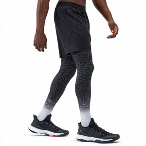 Pantalon de compression de basketball de haute qualité pour hommes, leggings imprimés pour le football et le basketball, legging de basketball par sublimation - Product Image 4