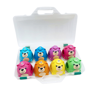 Rainbow Bear Push-<b>Activated</b> Bells – 8-Note <b>Table</b> Bells with Vibrant Colors, Percussion Kids Instrument for Sensory Play, Orff In - Product Image 1