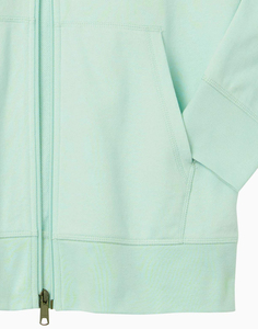 Sudadera con Cierre y Cuello Redondo para Hombre, Color Verde Menta, Corte Holgado, 100% Algodón, Felpa Francesa, Antipilling, Diseño Estampado, Ropa Casual de Otoño - Product Image 5