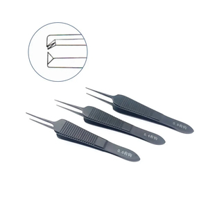 Pinces à tissus ophtalmiques dentées en acier inoxydable, instrument chirurgical pour la chirurgie oculaire, qualité allemande, précision ophtalmologique - Product Image 3