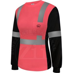 Sweat-shirt de sécurité haute visibilité ZUNEZI, classe 1 ANSI, imperméable, LED, réfléchissant, FR, respirant, avec fermeture éclair - Product Image 6