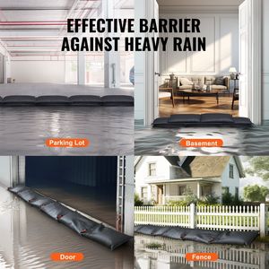 Paquete de 6 Barreras Contra Inundaciones Activadas por Agua, Producto de Seguridad Contra Inundaciones para Puertas, Bolsas de Contención de Agua para el Control de Inundaciones en el Hogar - Product Image 6