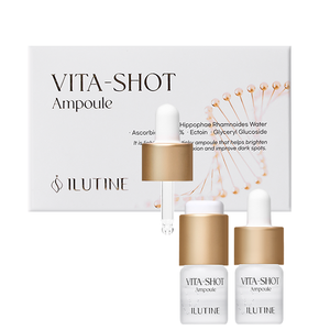 Ampoule Éclaircissante Anti-Taches Sombres avec Vitamine C & E et Acide Hyaluronique – Traitement Visage Liquide Léger – Cure de 2 Semaines - Product Image 1