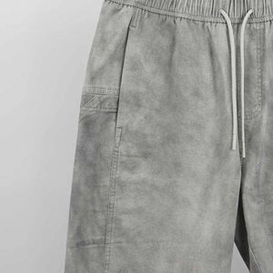 Pantalones Cortos de Verano para Hombre, Estilo Urbano, con Lavado Ácido, Casuales, 100% Algodón, de Secado Rápido, Transpirables, con Cordón Ajustable, Desgastados - Product Image 5