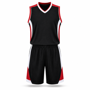 Ensemble de maillot et short de basket-ball personnalisé pour adultes unisexe |   100% polyester respirant |   Uniforme de basket-ball d'équipe |   Vente en gros - Product Image 6