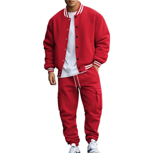 Men's Eco-Friendly <b>Maternity</b> Cotton Tracksuit Set | Breathable Hooded Sportswear | <b>Winter</b> Plaid Design Streetwear - Product Image 4