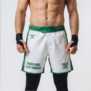 Pantalones Cortos de Boxeo MMA Unisex, Ropa de Artes Marciales, Pantalones Cortos de Entrenamiento de Boxeo para Hombre y Mujer, Cintura Alta, Pantalones Cortos de Kickboxing MMA Unisex - Product Image 6