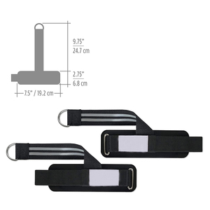Correas de Muñeca de Poliéster Antideslizantes Ajustables con Logotipo Personalizado de la Mejor Calidad para Levantamiento de Pesas y Peso Muerto, Uso en Gimnasio - Product Image 4