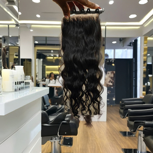 Paquetes de cabello virgen de cabello crudo para cierre Frontal de encaje Grado superior 11A 12A Tejido ondulado rizado Precio de fábrica Extensiones de cabello humano 5x5 - Product Image 1