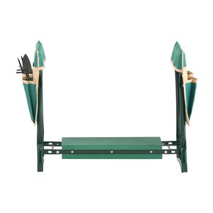 Sgabello da Giardino Pieghevole Resistente con Seduta Larga 6 Pollici e 2 Borse Porta Attrezzi, Accessorio per Giardinaggio - Product Image 3