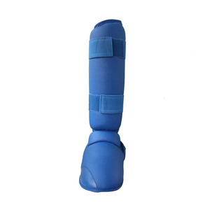 Protections de tibia pour jeunes, légères, en cuir, pour Muay Thai, boxe, kickboxing, karaté, MMA, avec logo personnalisé - Product Image 6