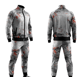 Ensemble de survêtement sportif haut de gamme pour homme, à capuche, uni, respirant, léger, avec fermeture éclair intégrale et imprimé par sublimation, idéal pour l'hiver - Product Image 4