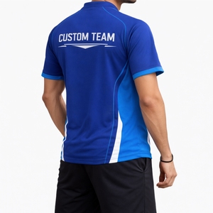 Maillot de sport personnalisé à manches courtes pour homme - Léger, 100 % polyester, séchage rapide et respirant, service OEM disponible - Product Image 4