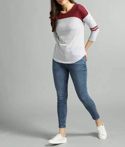 Camiseta de Manga Larga de Alta Calidad, Cómoda y Duradera para Mujer, Corte Ajustado, Casual, Lisa, Cuello Redondo - Product Image 5