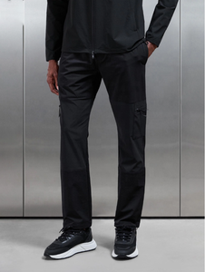 Pantalones Cargo Grises para Hombre, de Pierna Recta, Estilo Utilitario, para Trabajo, Viajes y Actividades al Aire Libre, con Cordón Ajustable, Cintura Media, Ligeros, de Nailon - Product Image 2