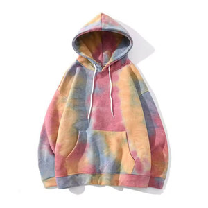 Sweat-shirt à capuche classique pour homme, tie-dye, léger, à manches longues, avec capuche réglable et poche kangourou - Product Image 4