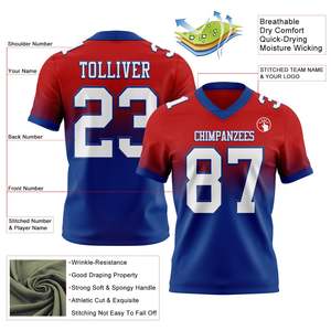 Camiseta de Fútbol Roja Personalizada, Malla Blanca Real, Auténtica, a la Moda, para la Temporada de Fútbol, para Deportes y Rendimiento - Product Image 5